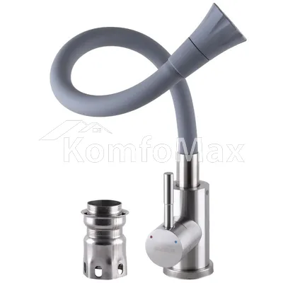 Змішувач для кухні Globus Lux ALPEN SBT1-203SA-G03, сірий
