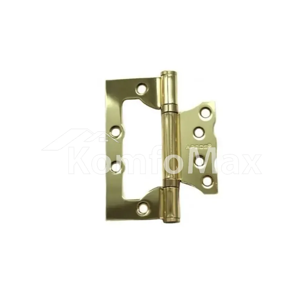 Петля накладна APECS 100/75/2,5 B2-V2-Steel метелик (пара) G золото 