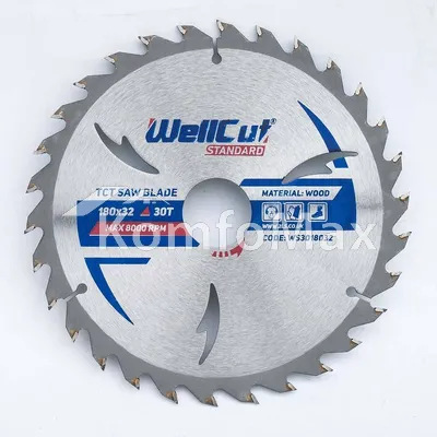 Диск пиляльний Wellcut Standart 180х32 30Т