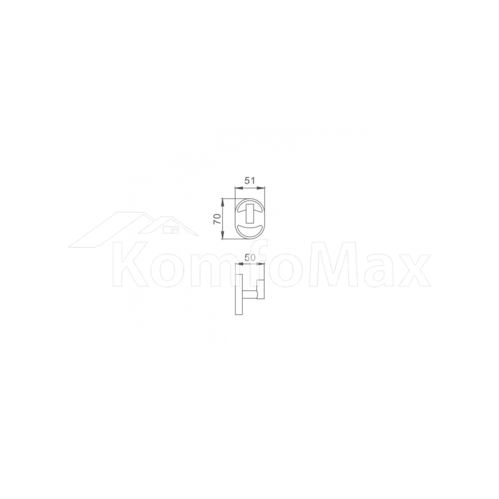 Гачок для рушників Frap F1905-1 хром  - фото 3