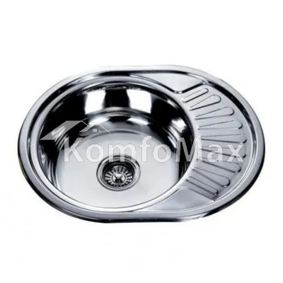 Мийка кухонна врізна Kraft KR 5745 E 0,8мм 570х450х180мм. Satin