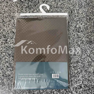 Шторка для ванної Shower curtain 180х180см коричневий