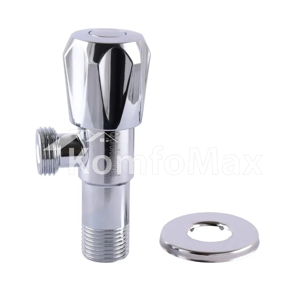 Кран вентильний кутовий Professional 1/2″X1/2″ NV-QP999  - фото 2