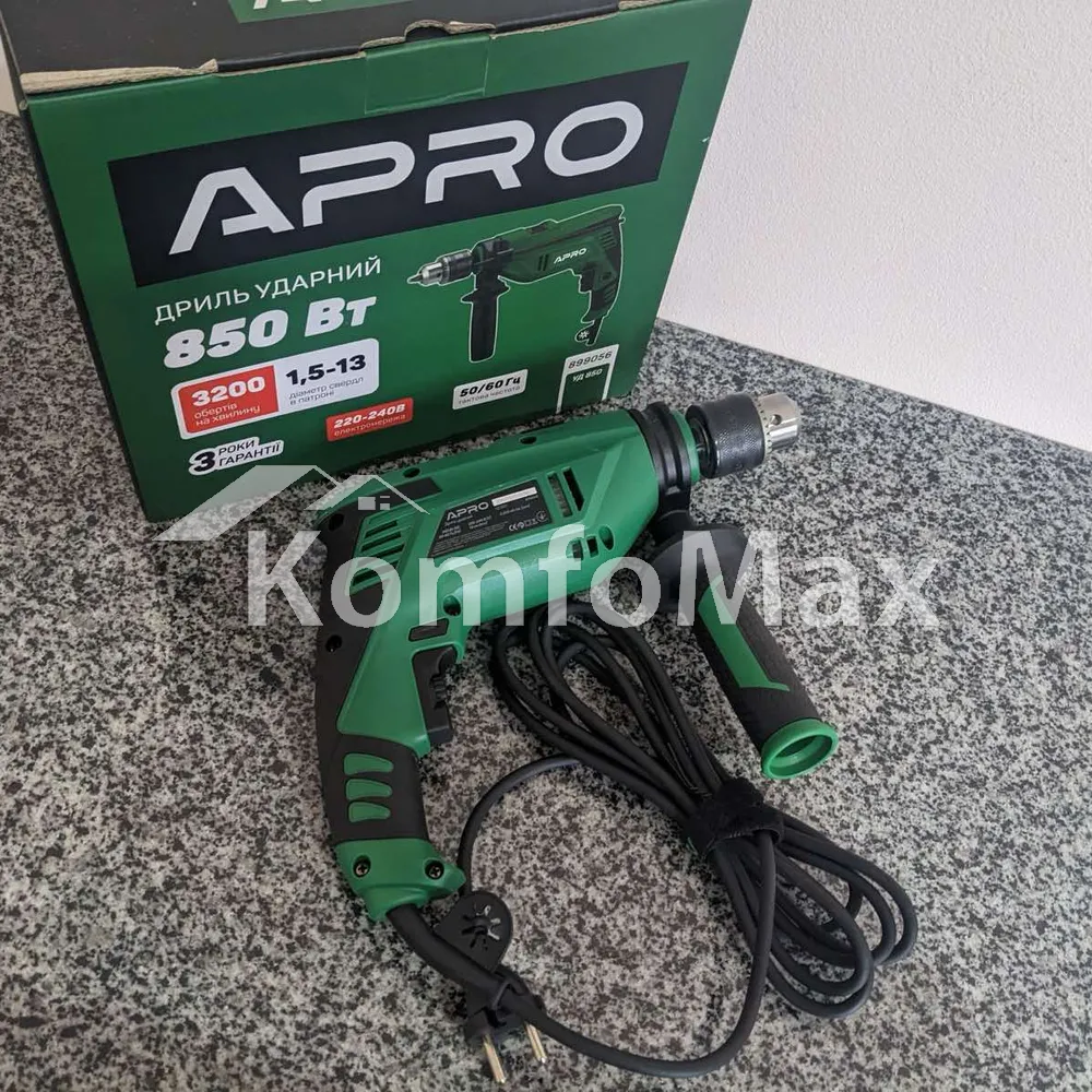 Дриль APRO 13/850 899056 ударний  - фото 8