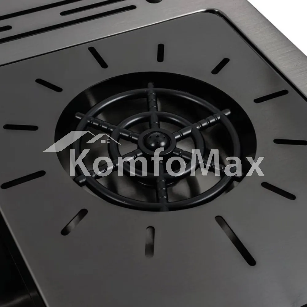 Мийка кухонна нержавійка Platinum Handmade 78х46 L чорна PVD  - фото 4