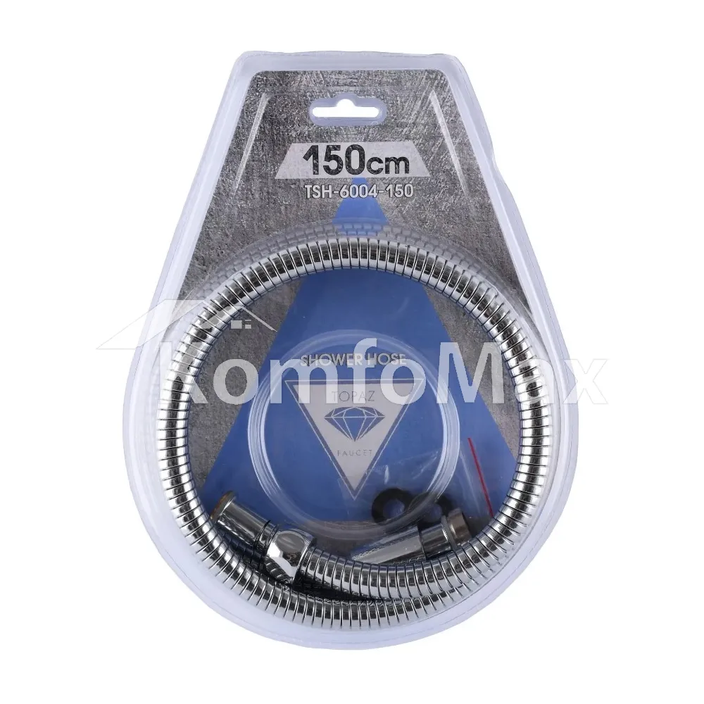 Шланг для душу TOPAZ TSH-6004- 150см. хром 