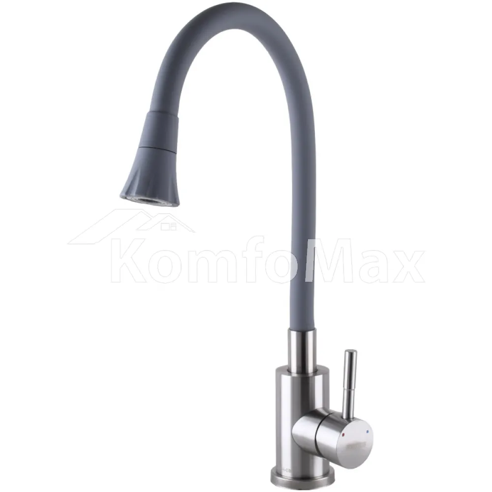 Змішувач для кухні Globus Lux ALPEN SBT1-203SA-G03, сірий 