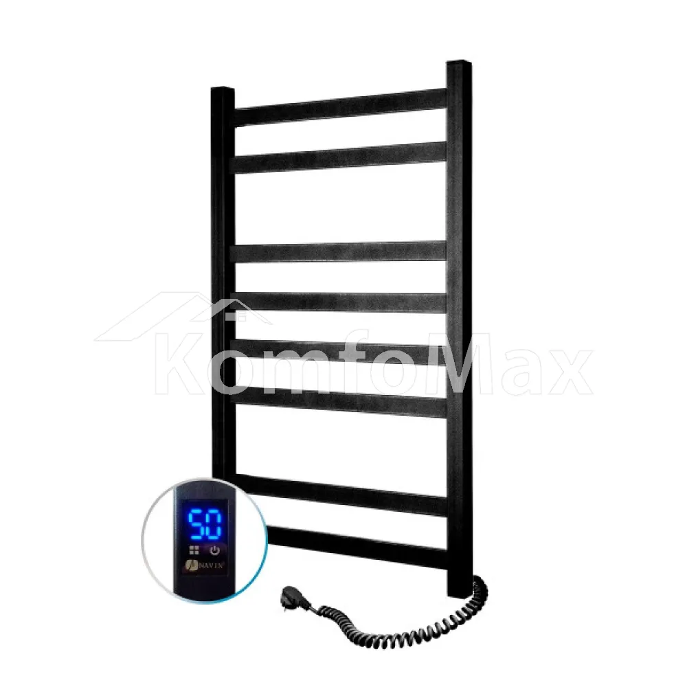 Рушникосушка електрична Navin Авангард R Sensor 480х800мм. чорна 