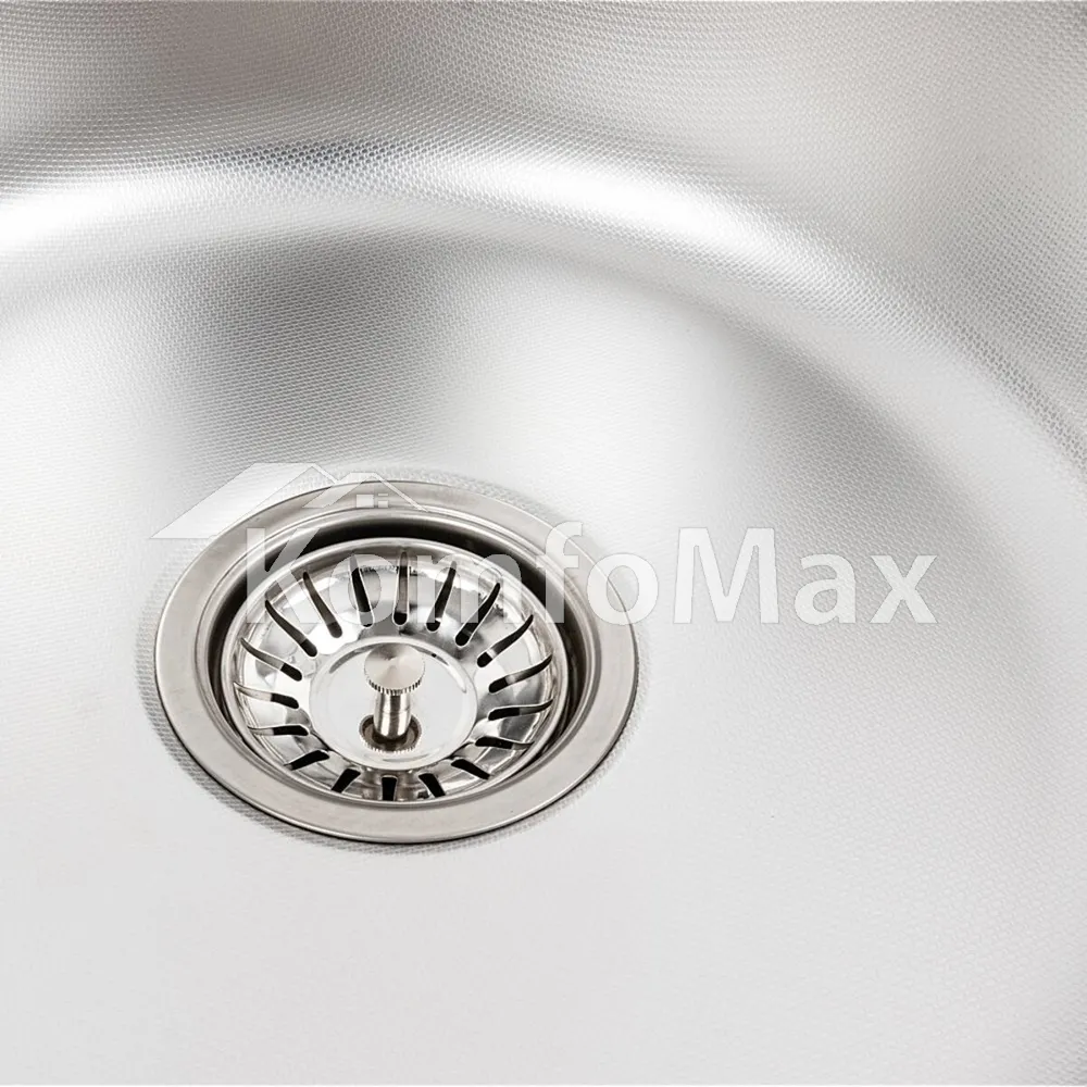 Мийка кухонна врізна Valeso 5745 0,6мм. 570х450х170мм. Decor  - фото 5