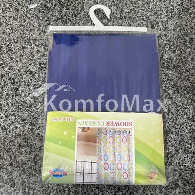 Шторка для ванної Shower curtain 180х180см синій