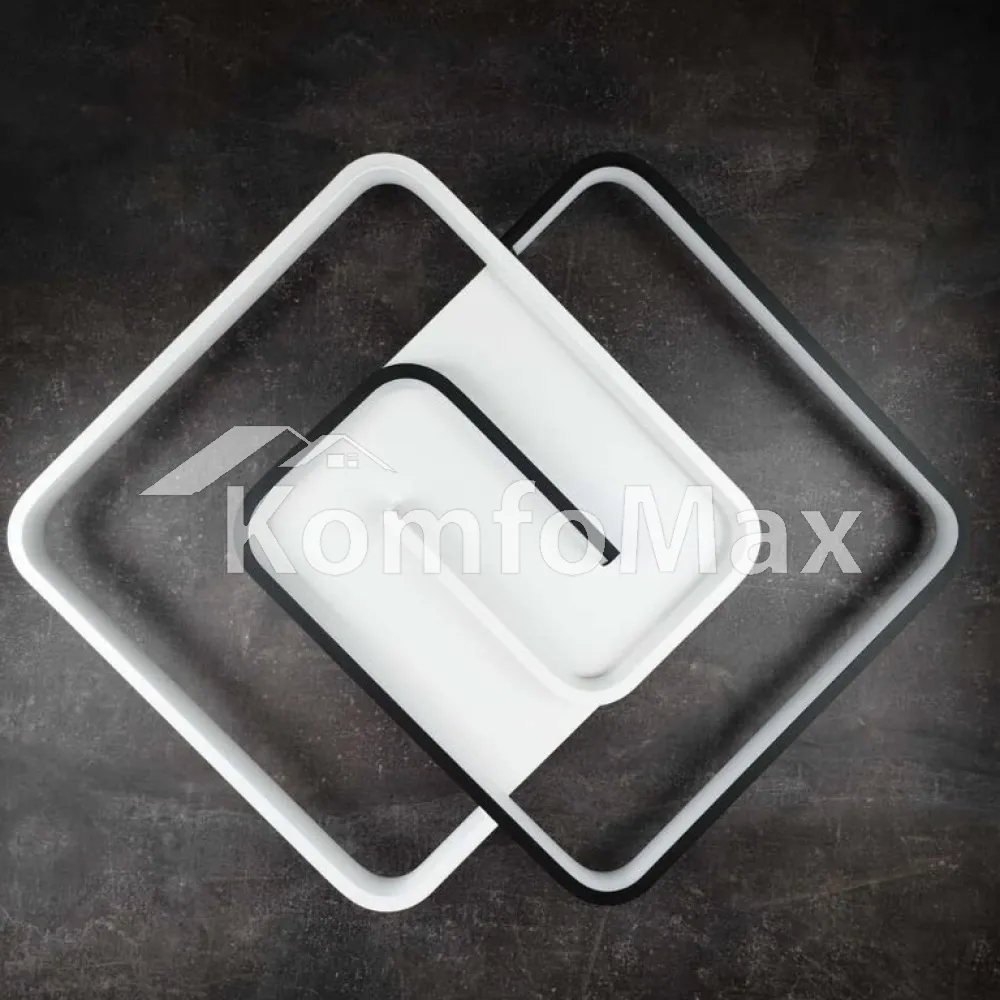 LED світильник VIOLUX smart DOMINO квадрат 90W 3000-4000-5000K IP20 220565 білий  - фото 1