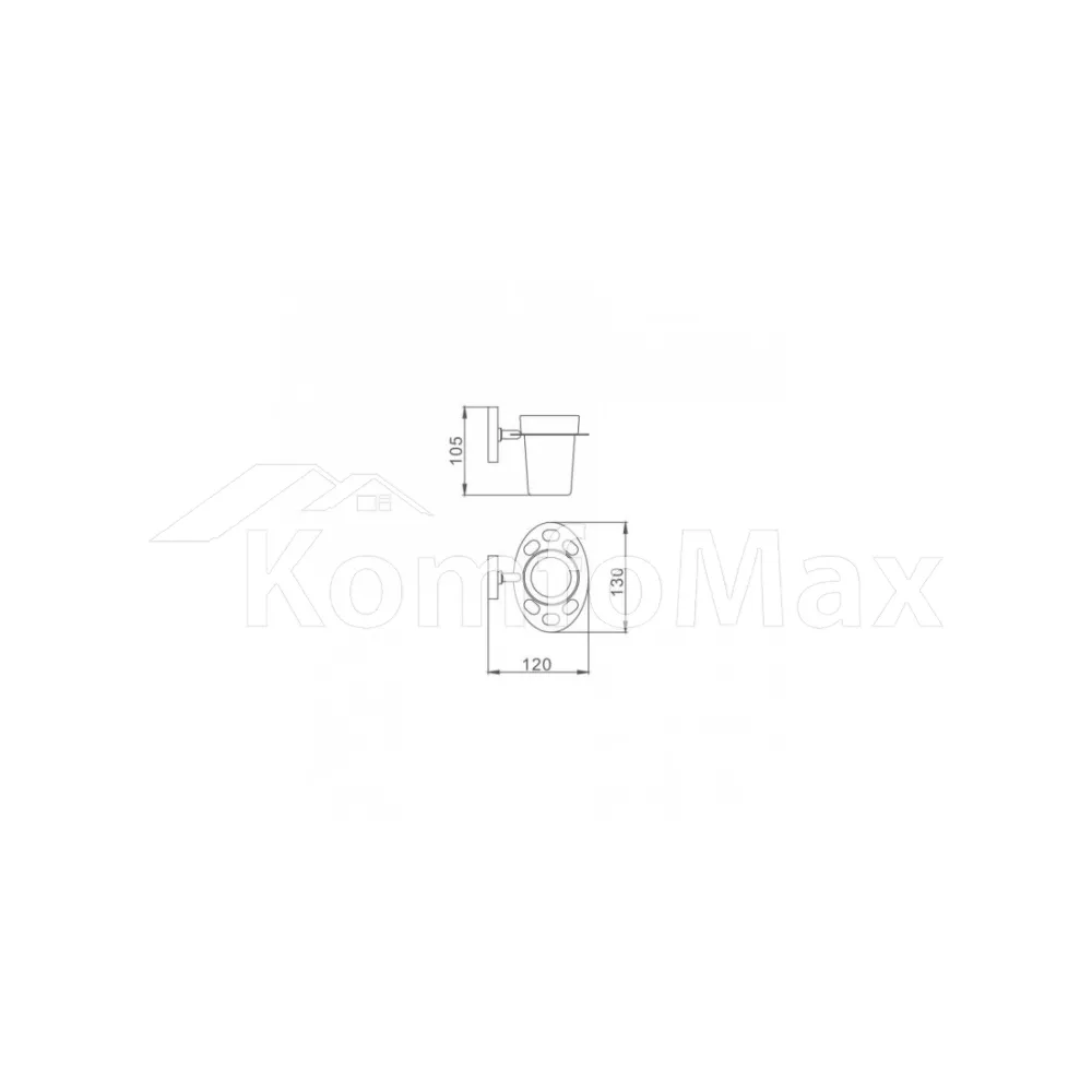 Стакан для зубних щіток настінний Frap F1906-1  - фото 1
