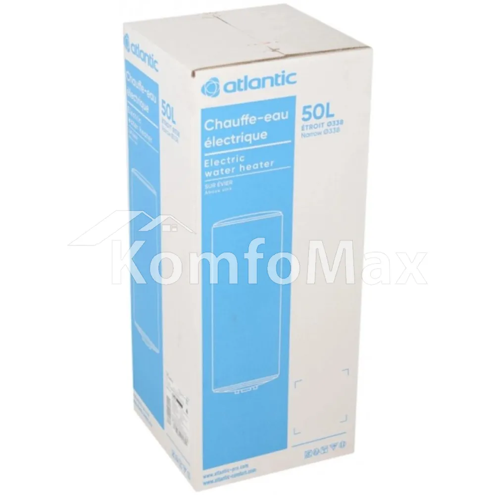 Бойлер Atlantic Opro Slim PC50 50л.  - фото 7