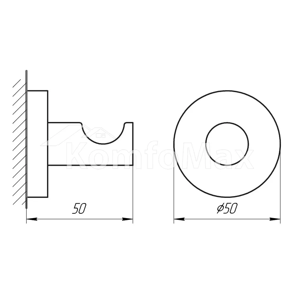 Гачок Perfect Sanitary Appliances SP 8115  - фото 2