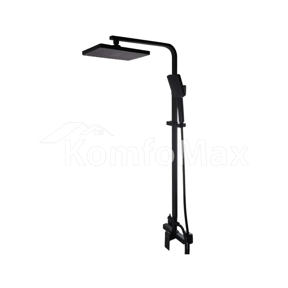 Душова система Globus Lux SICILIA SBQ-SH-125-BB чорна 