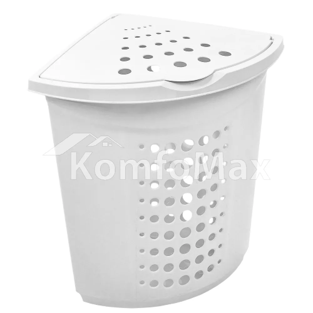 Корзина для білизни кутова 45л. білий 
