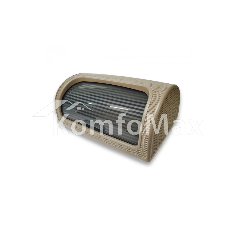 Хлібниця Dunya Plastic РОТАНГ 41,4х26,9х18,1см. бежевий 