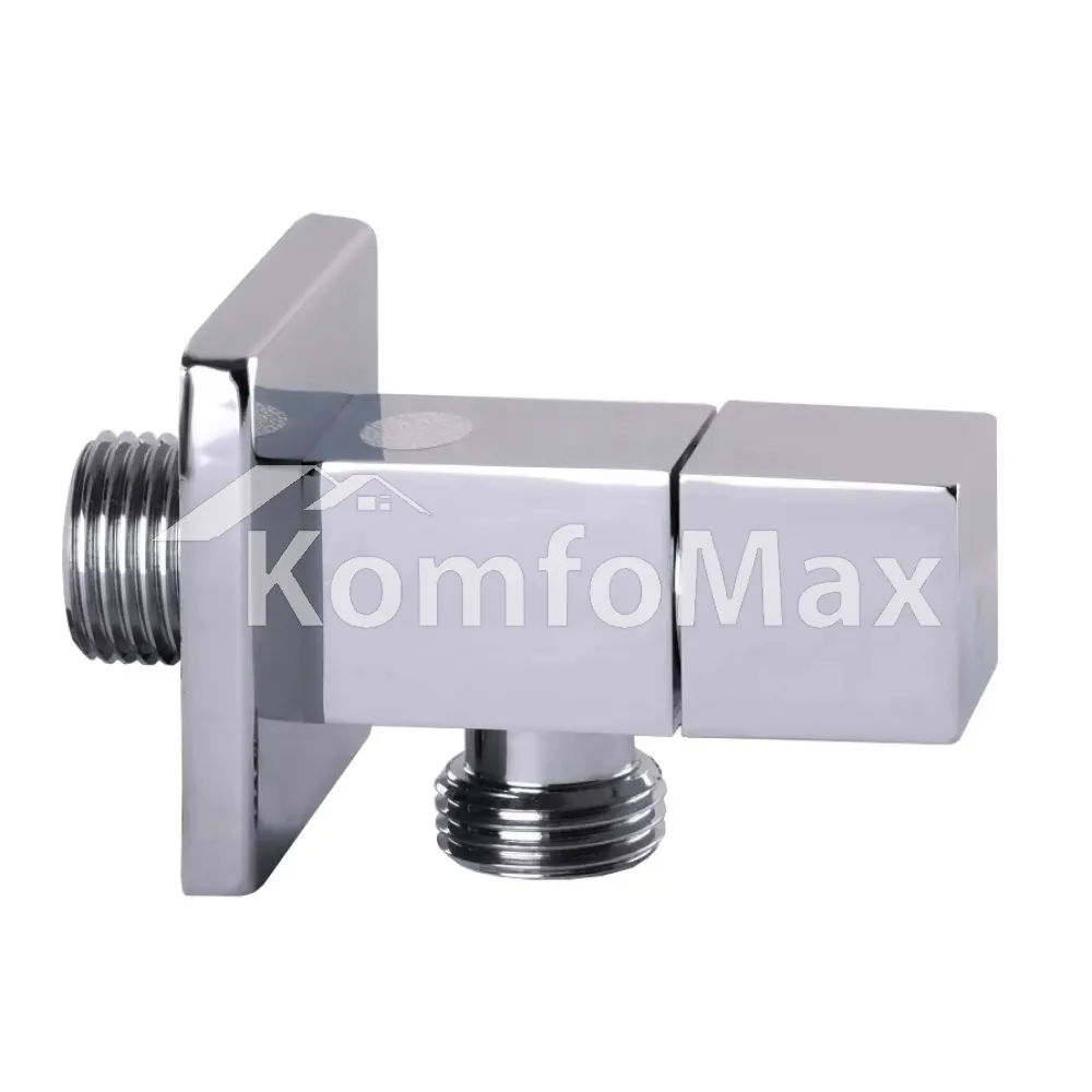 Кран напівобертовий кутовий SOLOMON 1/2″х1/2″ CUBE 7078  - фото 3
