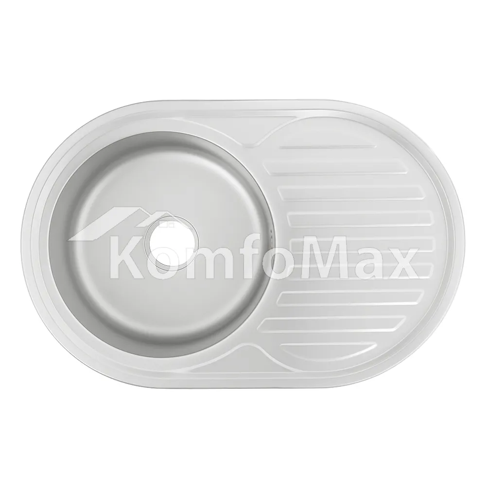 Мийка кухонна врізна VENTA VM7756D 0.6мм 770х550мм decor 