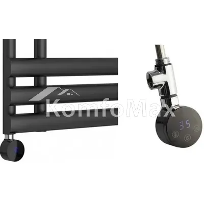 Тен для рушникосушки OnlyHeat Agate black(круглий, з електронним керуванням) 0,3кВт