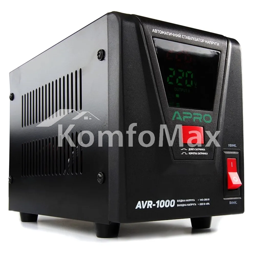 Стабілізатор напруги Apro AVR-1000  - фото 1