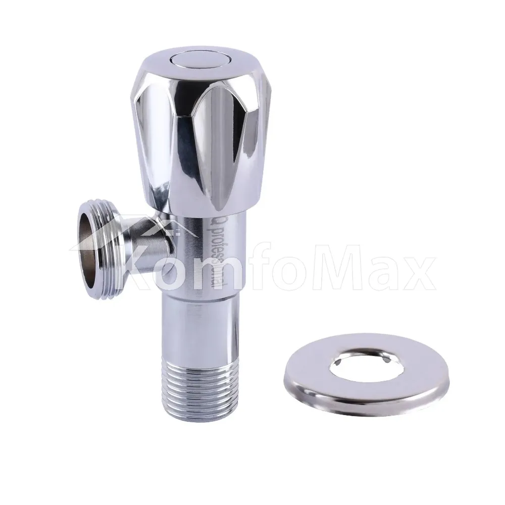 Кран вентильний кутовий Professional 1/2″X3/4″ NV-QP999  - фото 2