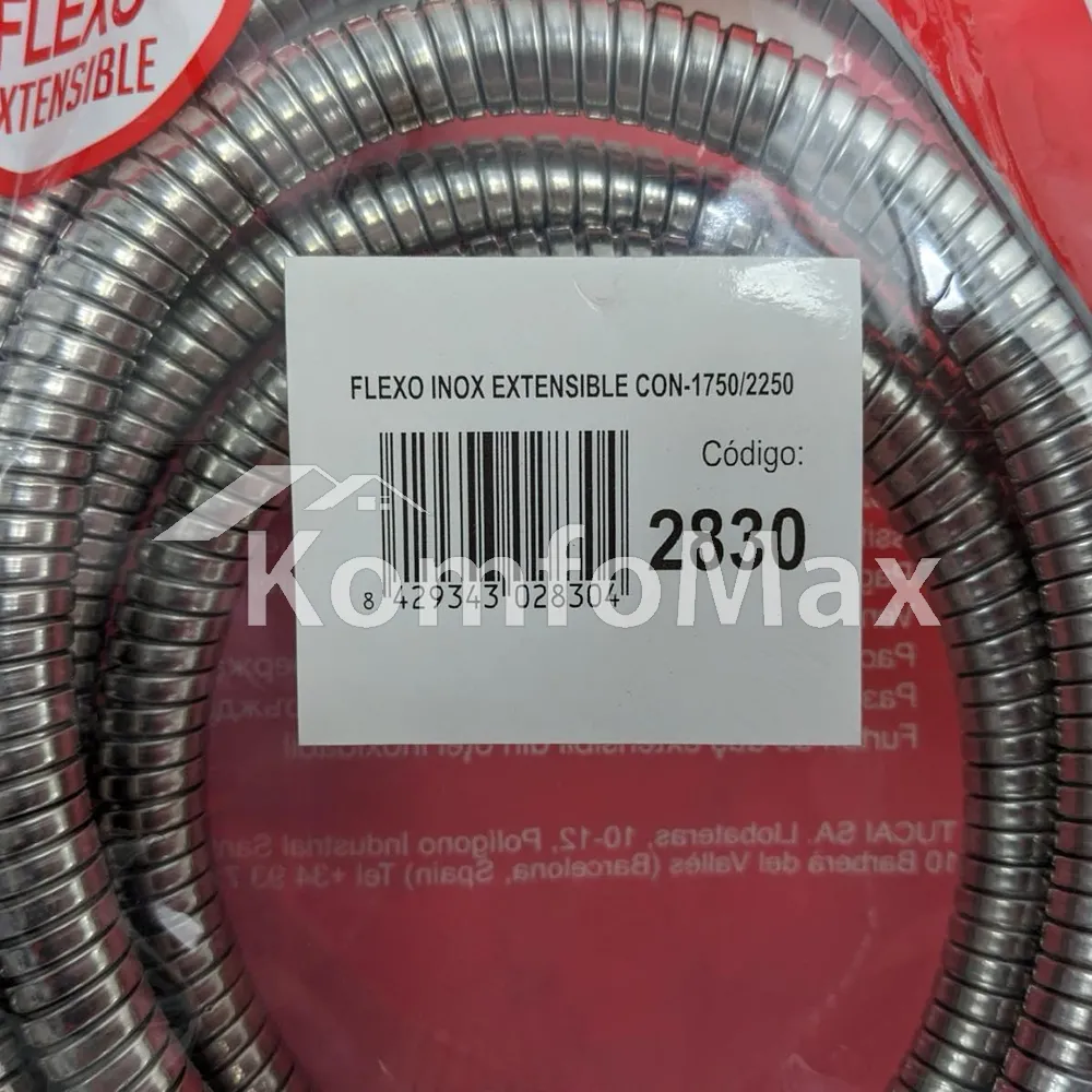 Шланг для душу TUCAI FlexoInoxExtensible Con-1750/2250 (2830) 175-225см.  - фото 1