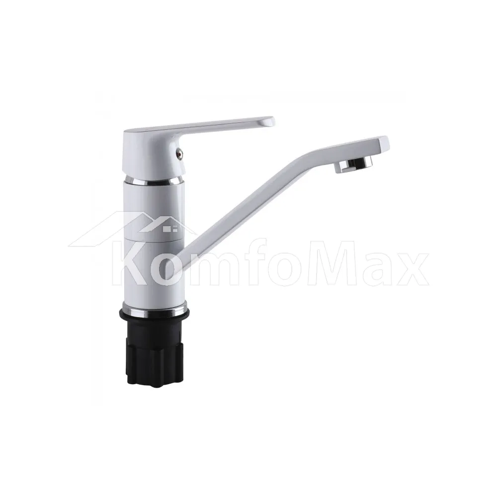 Змішувач для умивальника Globus Lux Laguna GLA-0203MQ-7-WHITE, латунь білий/хром  - фото 2