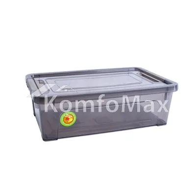 Контейнер Smart Box 1,7л. 24х16х7см. прозорий/какао