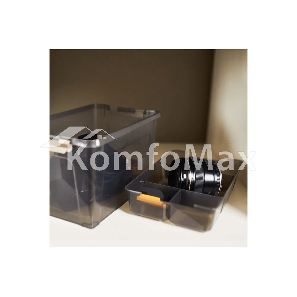Контейнер Smart Box 12л. 32х24,5х21см. прозорий/какао  - фото 2