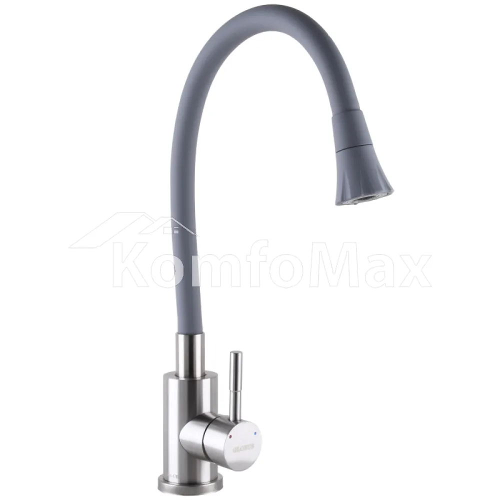 Змішувач для кухні Globus Lux ALPEN SBT1-203SA-G03, сірий  - фото 2