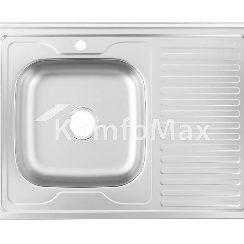 Мийка кухонна накладна VENTA VM8066LS 0,6мм. L 800х600мм. сатин 