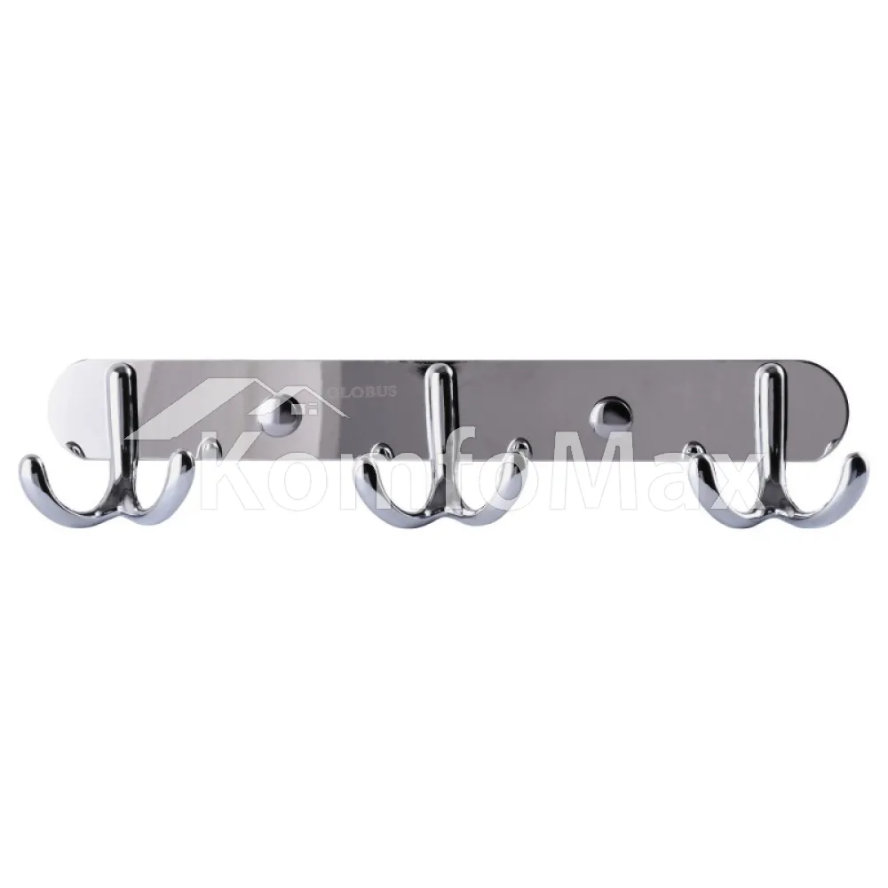 Гачки на планці Globus Lux RM 1502-3, на 3 гачки 