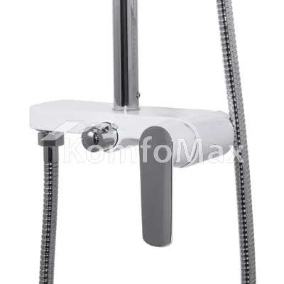 Душова система Globus Lux LAGUNA GLA-0005N-7-WHITE латунь білий/хром