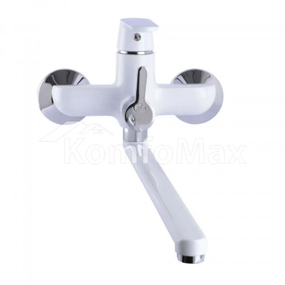 Змішувач для ванни Globus Lux Laguna GLN-0208-7-White Euro, латунь білий/хром  - фото 1