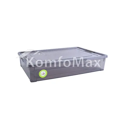 Контейнер Smart Box 5,5л. 39х29х8см. прозорий/какао