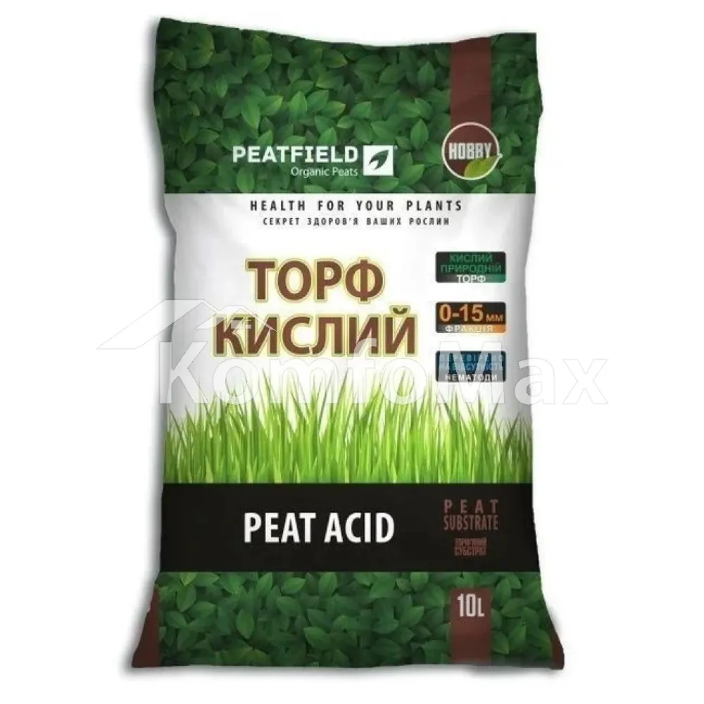Субстрат торф’яний PEATFIELD кислий 10л. 
