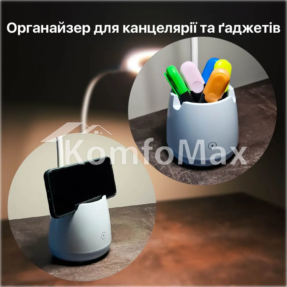 Настільна лампа акумуляторна Violux BASKET 6W 300LM 4200К 2400mAh блакитний  - фото 3