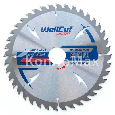Диск пиляльний WellCut Standart 190х30 40Т