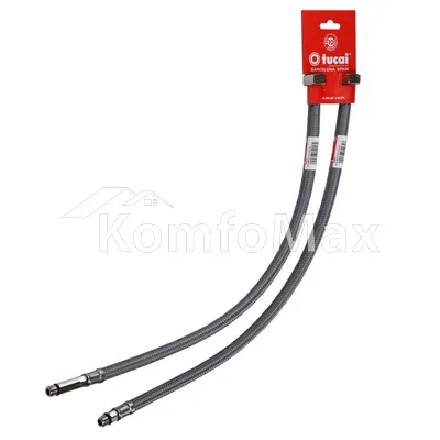 Шланг для змішувача TUCAI М10х3/8″ АНТИКОРОЗІЯ (пара) 80см