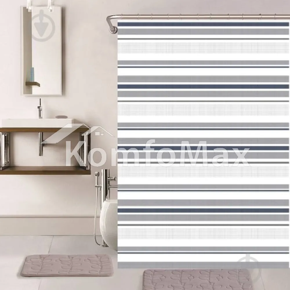 Шторка для ванної Dariana XRQ-RP-056 180х180см 