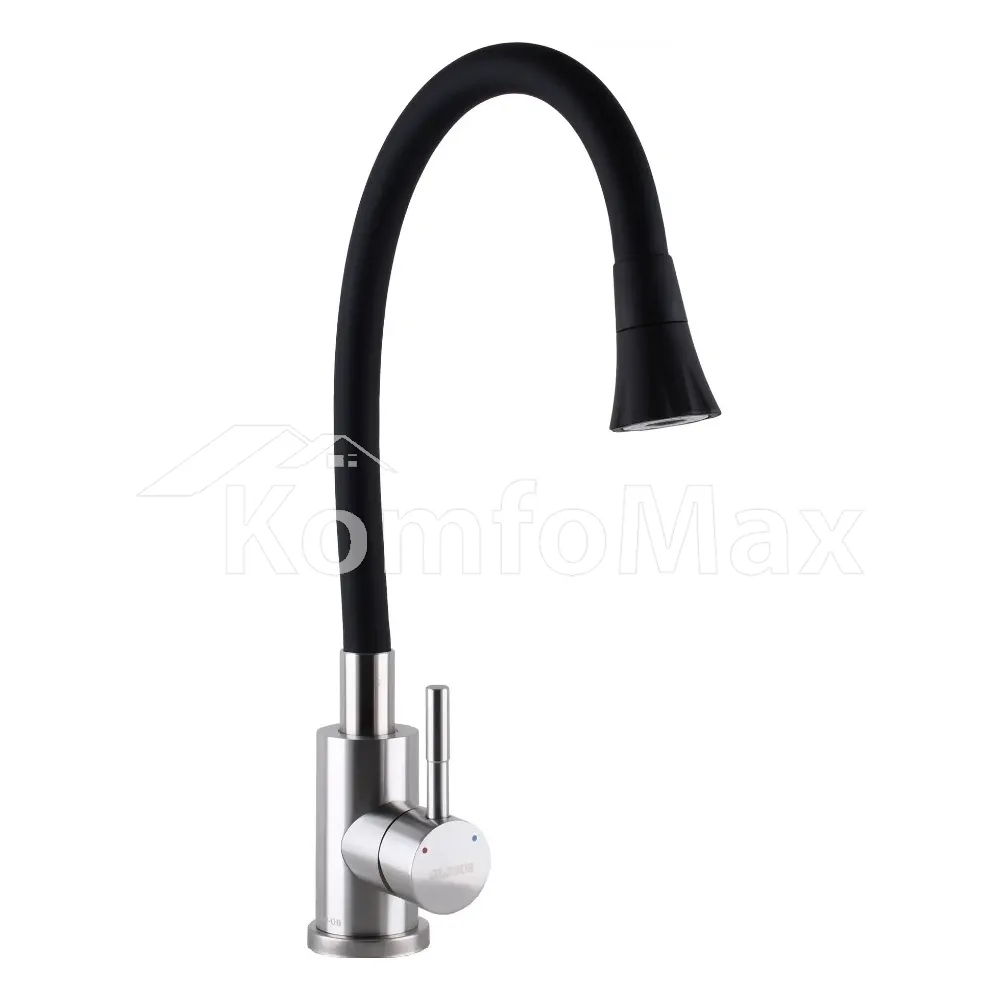 Змішувач для кухні Globus Lux ALPEN SBT1-203SA-B01, чорний  - фото 2