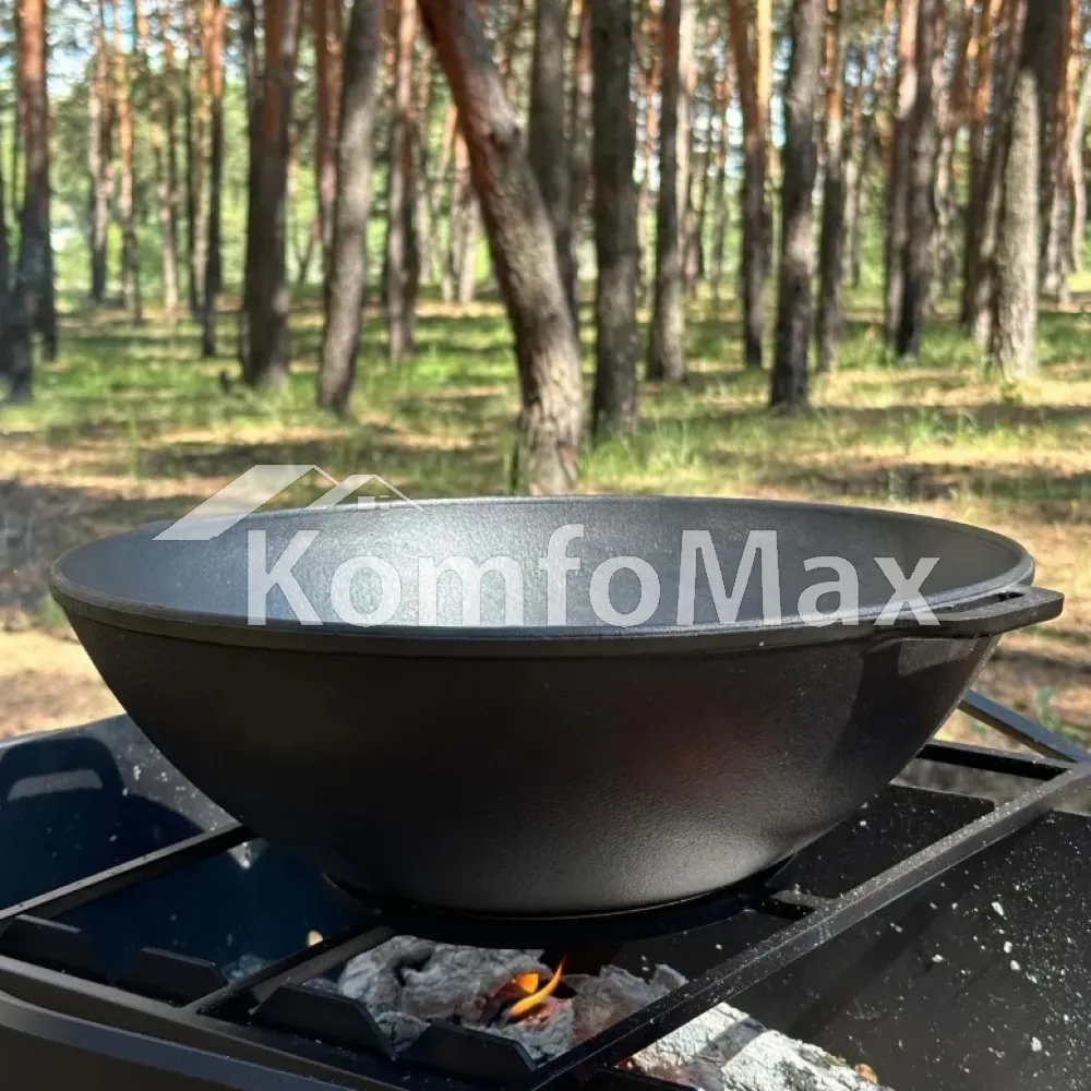 Сковорода чавунна WOK-08KC 8л  - фото 5