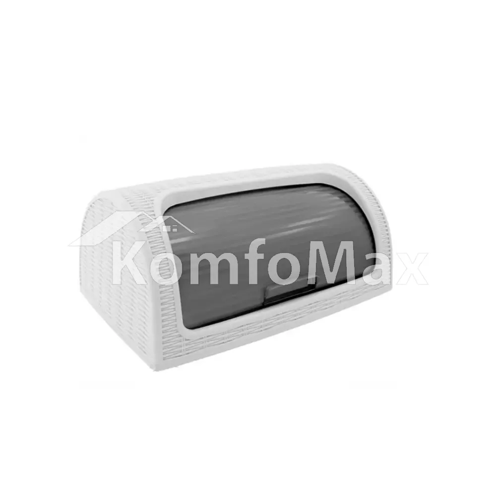 Хлібниця Dunya Plastic РОТАНГ 41,4х26,9х18,1см. білий 