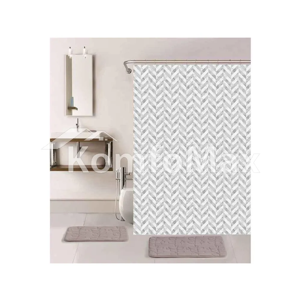 Шторка для ванної Dariana XRQ-RP-554 180х180см 