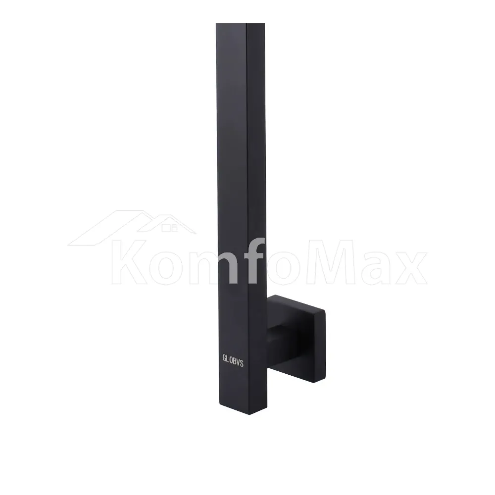 Душова стійка Globus Lux GLOBVS-1108BB SUS304 L-650мм. чорна матова  - фото 1
