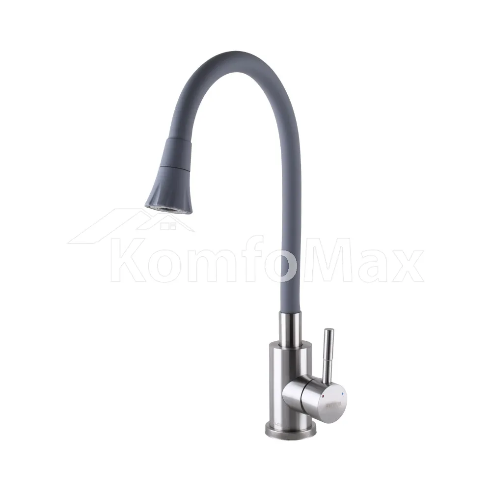 Змішувач для кухні Globus Lux ALPEN SBT1-203SA-G03, сірий 