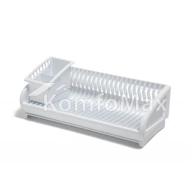Сушка для посуду 2 в 1 білий мармур