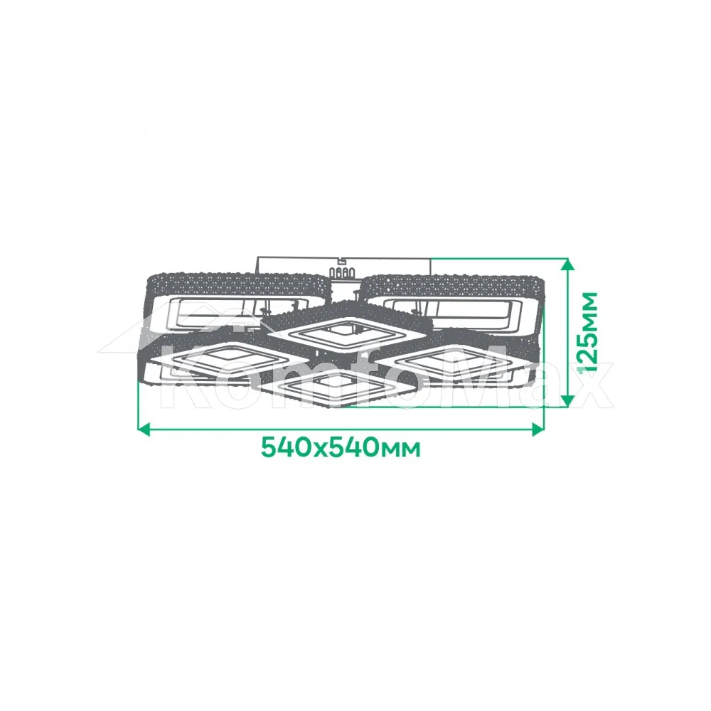 Світлодіодний світильник Ardero VIVID AL6168ARD 177Вт 16500Лм білий  - фото 5
