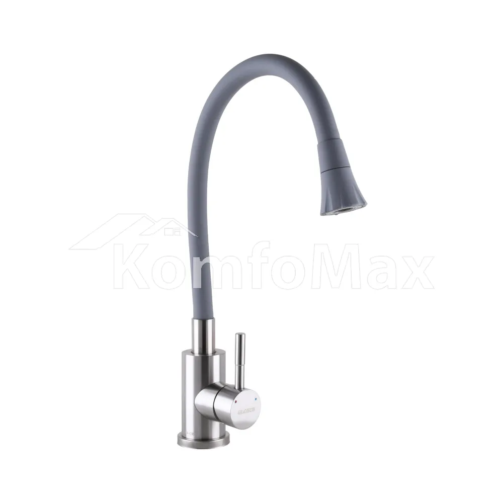Змішувач для кухні Globus Lux ALPEN SBT1-203SA-G03, сірий  - фото 2